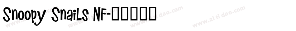 Snoopy Snails NF字体转换